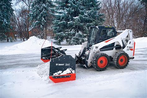 bobcat skid steer plow|bobcat snow removal attachments.